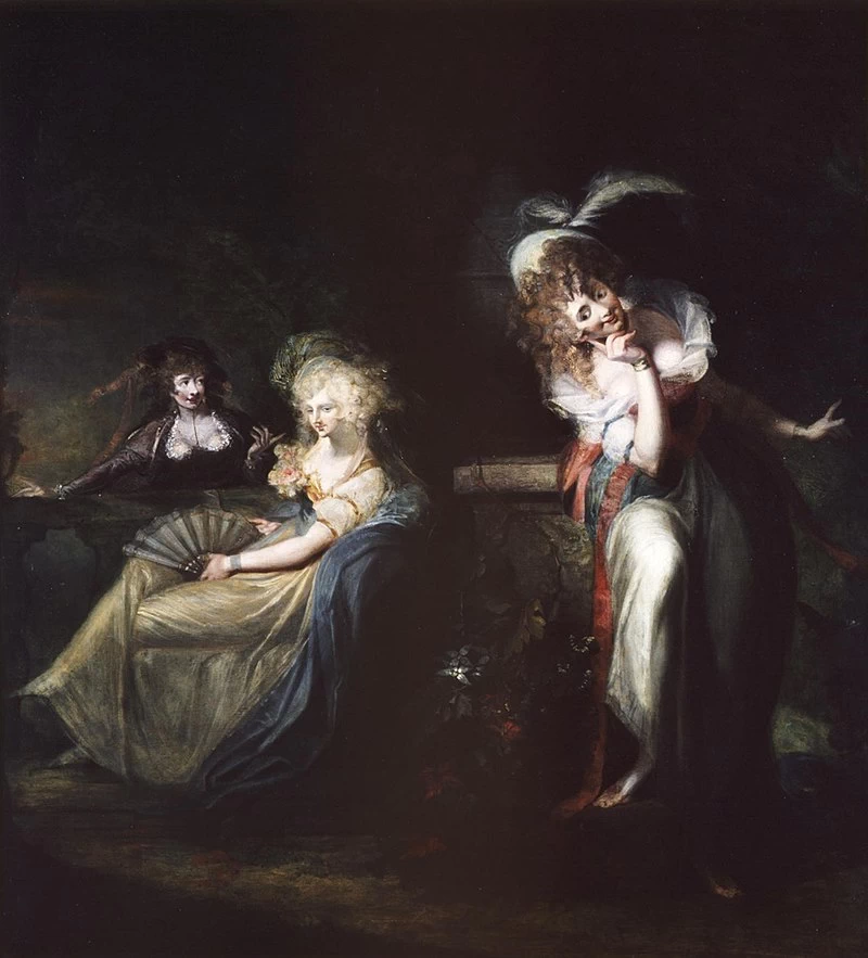  14-Johann Heinrich Füssli-Beatrice sente Hero e Ursula 